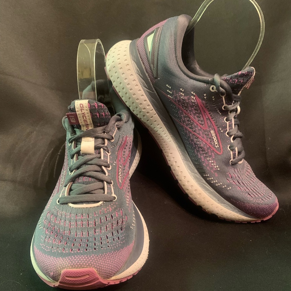 Brooks Glycerin 19 1203431B572 Purple Running Shoes Sneakers Size 8